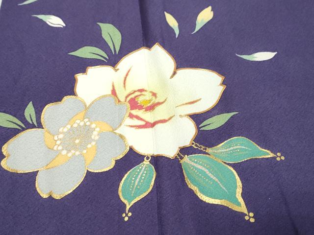 平和屋着物●豪華振袖 駒刺繍 花蝶文 金彩 正絹 逸品 DABK0117ud