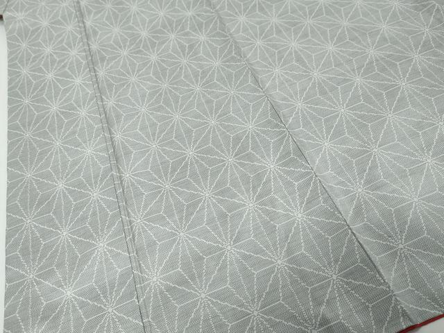 平和屋着物●本場大島紬 麻の葉文様 正絹 逸品 DABK0140ud