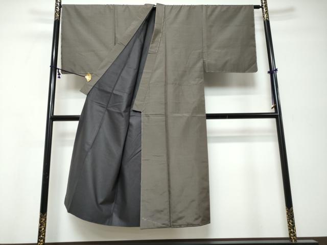 平和屋着物●男性 本場縞大島紬 抽象文様 井田織物謹製 証紙付き 正絹 逸品 未使用 DABK0144ud