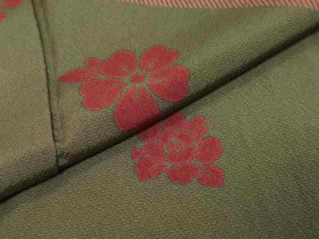 平和屋着物●訪問着 作家物 舞花文 正絹 逸品 DABK0151ud