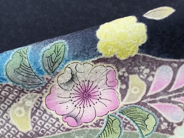 平和屋着物●豪華振袖 辻が花 暈し染め やまと誂製 正絹 逸品 DABK0179ud
