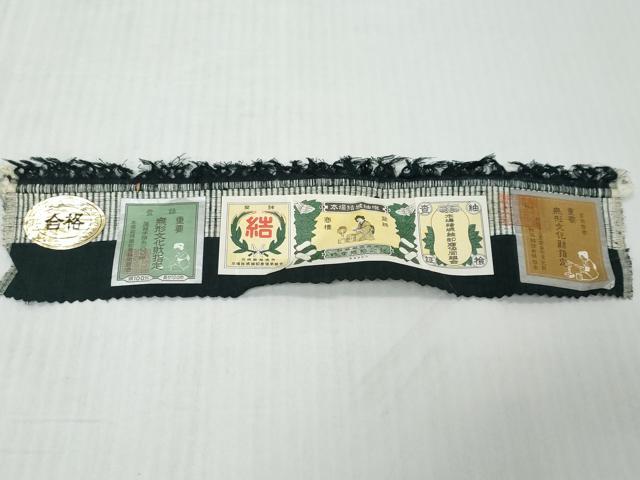 平和屋着物●本場結城紬 重要無形文化財 100亀甲 陶器文 証紙付き 正絹 逸品 DABK0207ud