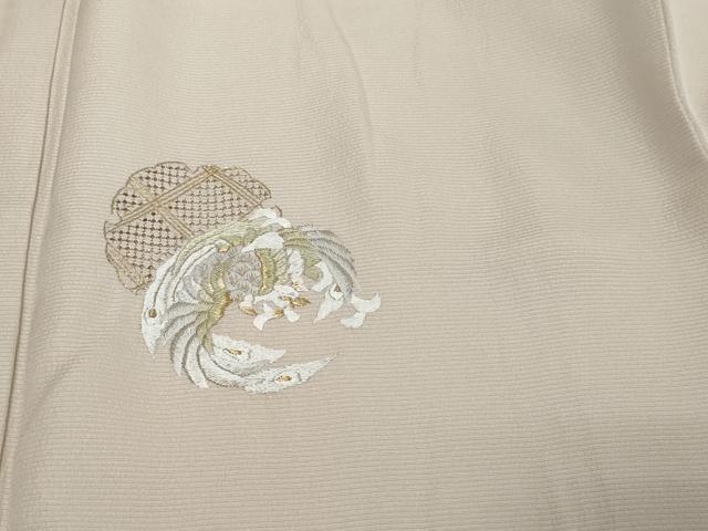 平和屋着物●中国三大刺繍 スワトウ刺繍 汕頭刺繍 総刺繍 訪問着 雪輪草花文 暈し染め 金銀糸 さが美扱い 正絹 逸品 DABK0227ud