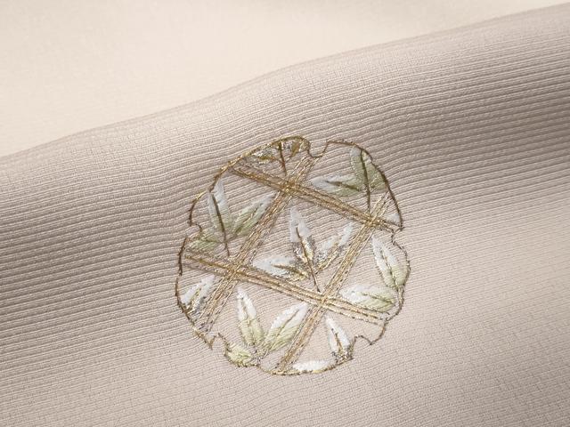 平和屋着物●中国三大刺繍 スワトウ刺繍 汕頭刺繍 総刺繍 訪問着 雪輪草花文 暈し染め 金銀糸 さが美扱い 正絹 逸品 DABK0227ud