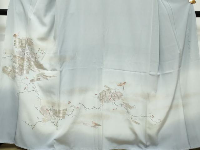 平和屋着物●中国三大刺繍 蘇州刺繍 総刺繍 色留袖 作家物 飛鳥南天文 暈し染め 金糸 正絹 逸品 未使用 DABK0231ud