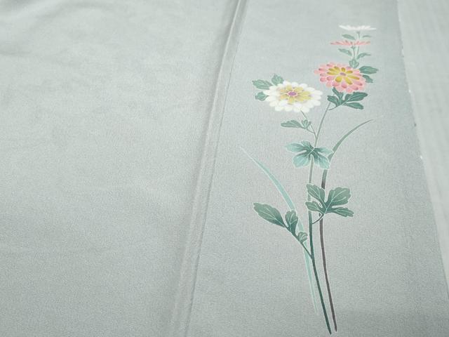 平和屋着物●訪問着 友禅 作家物 草花文 暈し染め 正絹 逸品 未使用 DABK0251ud