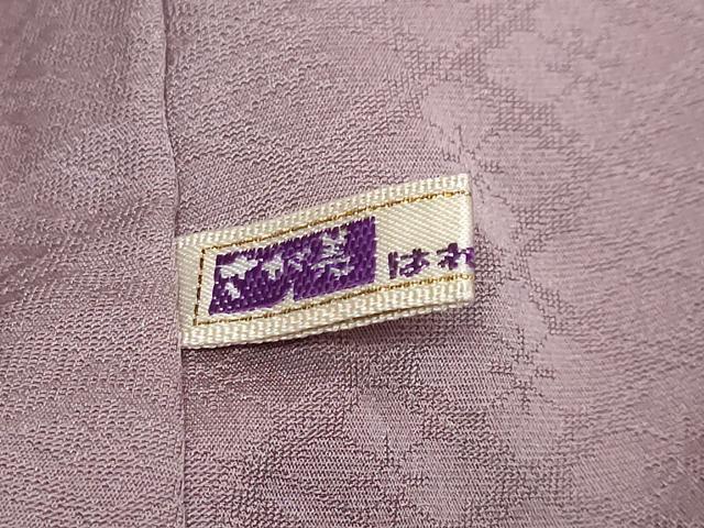 平和屋着物●上質な色無地 風景草花地紋 鳩羽色 さが美扱い 正絹 逸品 DABK0290ud