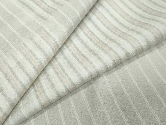 平和屋着物●上質な小紋 変わり格子文 正絹 逸品 未使用 DABK0294ud