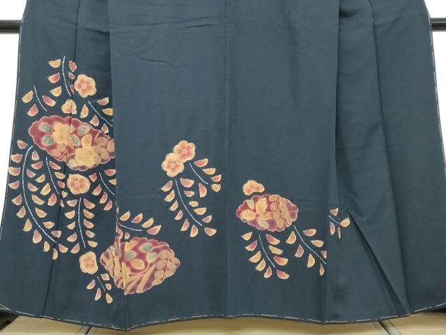 平和屋着物●訪問着 絞り 辻が花 正絹 逸品 未使用 DABK0305ud