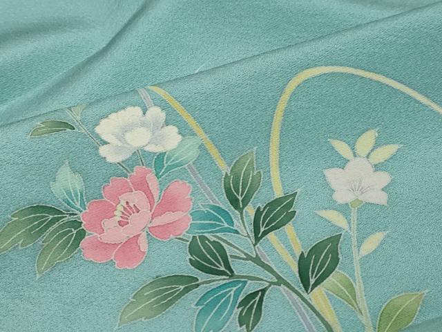 平和屋着物●訪問着 友禅 飾花文 暈し染め 正絹 逸品 DABK0326ud