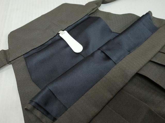平和屋着物●男性 馬乗り袴 亀甲文 正絹 逸品 DABK0342ud