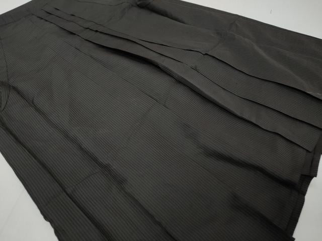 平和屋着物●男性 馬乗り袴 縞 正絹 逸品 DABK0345ud