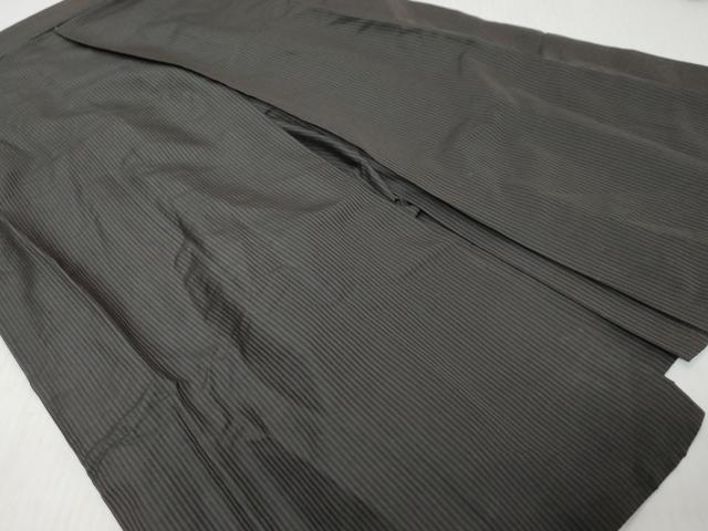 平和屋着物●男性 馬乗り袴 縞 正絹 逸品 DABK0345ud