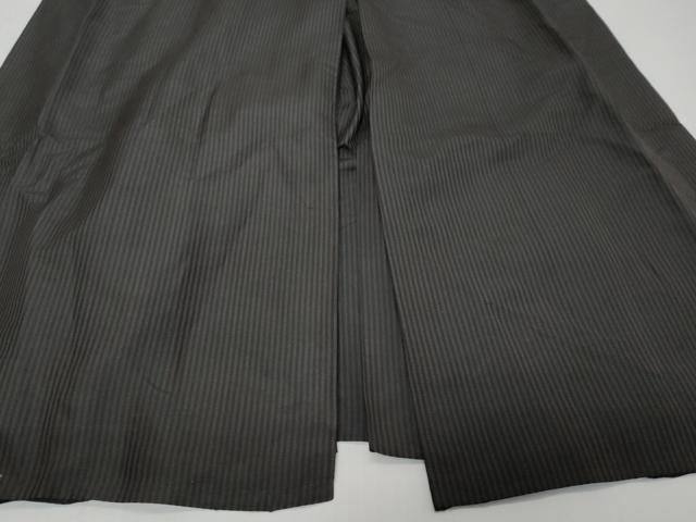 平和屋着物●男性 馬乗り袴 縞 正絹 逸品 DABK0345ud