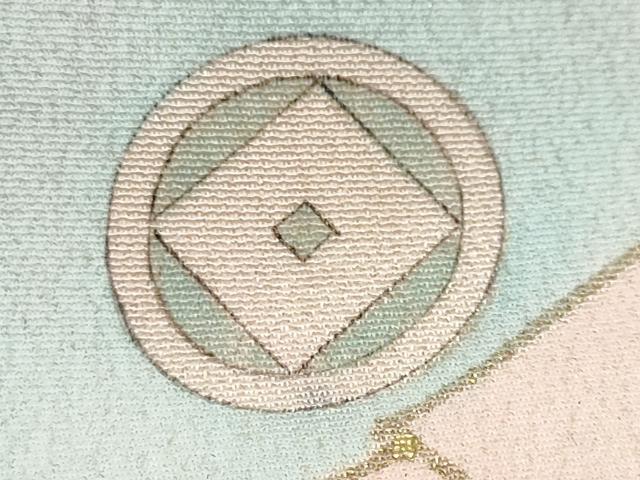 平和屋本店●アンティーク 大正ロマン 振袖 刺繍 扇面飛鶴花文 黒地 正絹 逸品 DABK0351ud