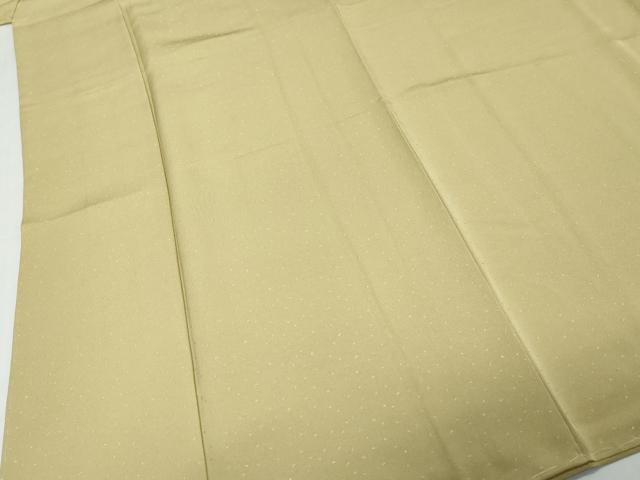 平和屋着物●上質な色無地 霞地紋 白橡色 松坂屋扱い 正絹 逸品 DABK0364ud