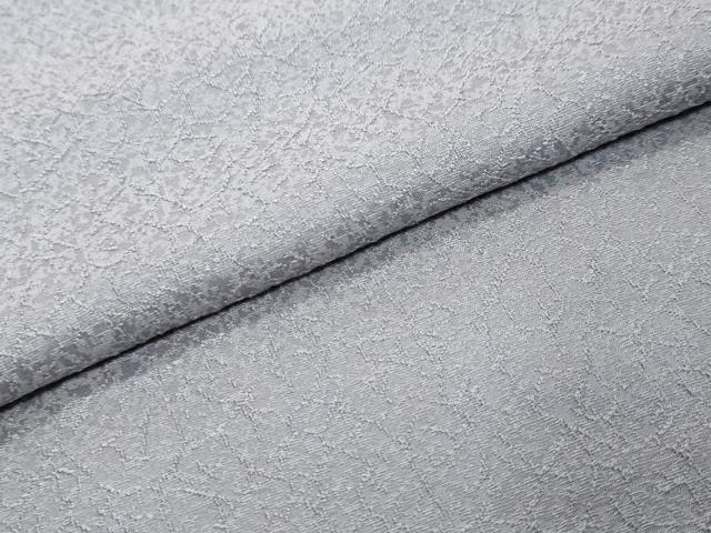 平和屋着物●上質な色無地 干割れ地紋 薄鼠色 正絹 逸品 DABK0368ud