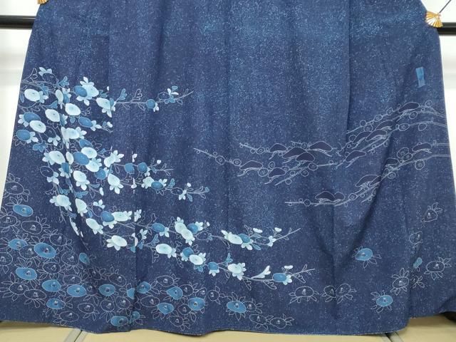 平和屋着物●訪問着 作家物 枝花文 正絹 逸品 DABK0375ud