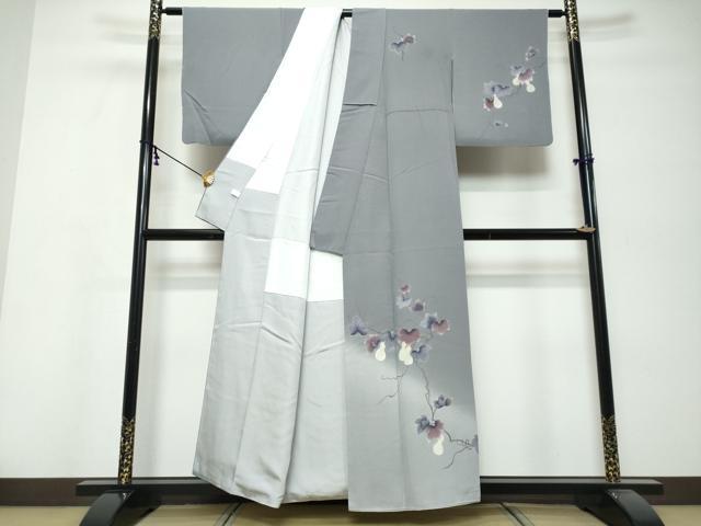 平和屋着物●訪問着 蔦の葉文 瓢箪 暈し染め 正絹 逸品 DABK0388ud
