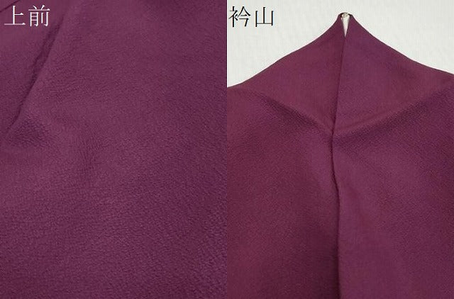 平和屋着物●豪華振袖 蒲葡色 正絹 逸品 DABK0391ud