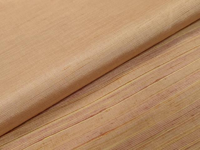 平和屋着物●紅花紬 米沢 訪問着 作家物 霞文 正絹 逸品 DABK0392ud