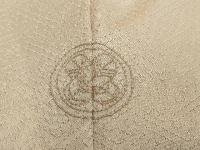 平和屋着物●訪問着 駒刺繍 道長草花文 金彩 正絹 逸品 DABK0393ud