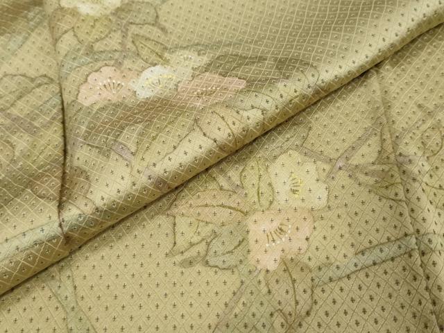 平和屋着物●訪問着 草花文 正絹 逸品 DABK0459ud