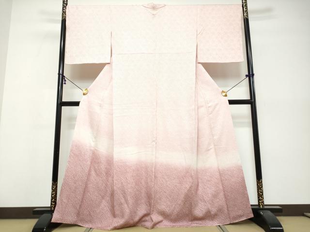 平和屋着物●色留訪問着 総絞り 霞文 正絹 逸品 DABK0484ud
