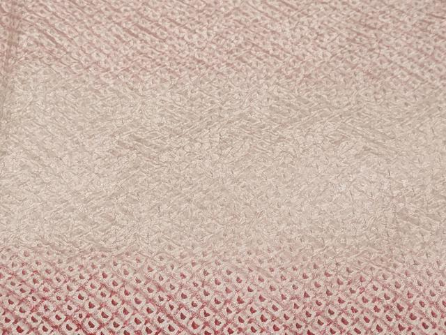 平和屋着物●色留訪問着 総絞り 霞文 正絹 逸品 DABK0484ud