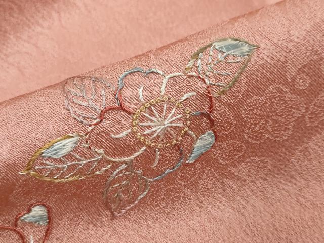 平和屋着物●中国三大刺繍 相良刺繍 訪問着 辻が花 暈し染め 正絹 逸品 DABK0513ud