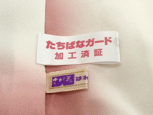 平和屋着物●上質な小紋 紬地 舞桜文 さが美扱い 正絹 逸品 DABK0517ud