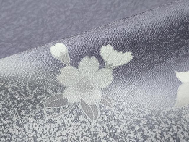 平和屋着物●訪問着 舞桜文 暈し染め 金彩 正絹 逸品 DABK0524ud