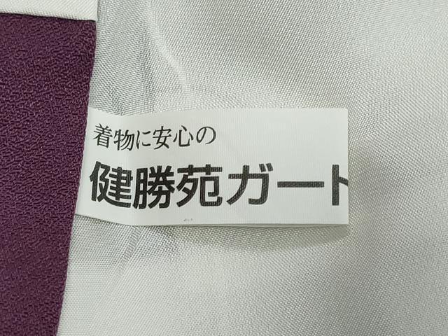 平和屋着物●霧島忍 訪問着 お召地 彩天目織 人物風景文 健勝苑扱い 反端付き 正絹 逸品 DABK0525ud