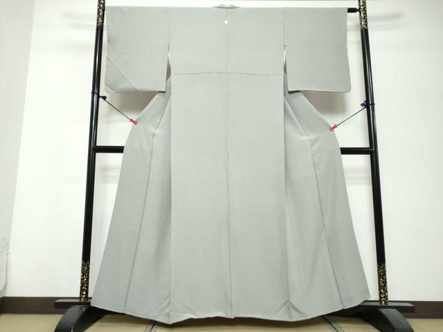 平和屋着物●上質な色無地 亜麻色 正絹 逸品 DABK0682ud