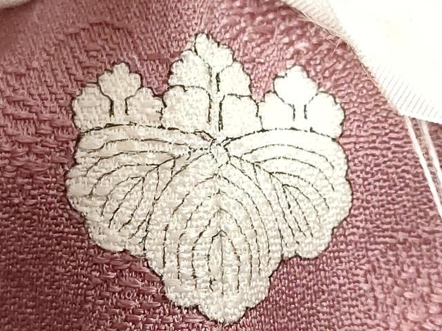 平和屋着物●上質な色無地 桐 京紫色 正絹 逸品 未使用 DABK0694ud