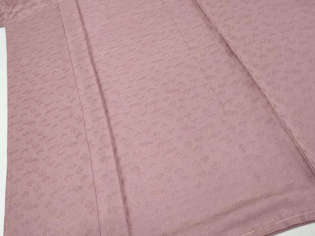 平和屋着物●上質な色無地 桐 京紫色 正絹 逸品 未使用 DABK0694ud