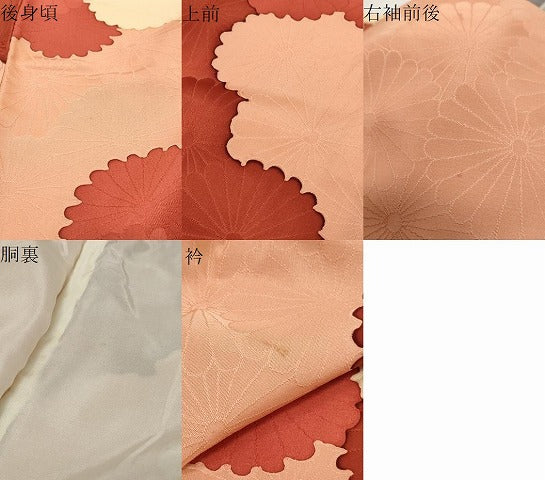 平和屋着物●上質な小紋 地紋起こし 花尽くし文 正絹 逸品 DABK0710ud
