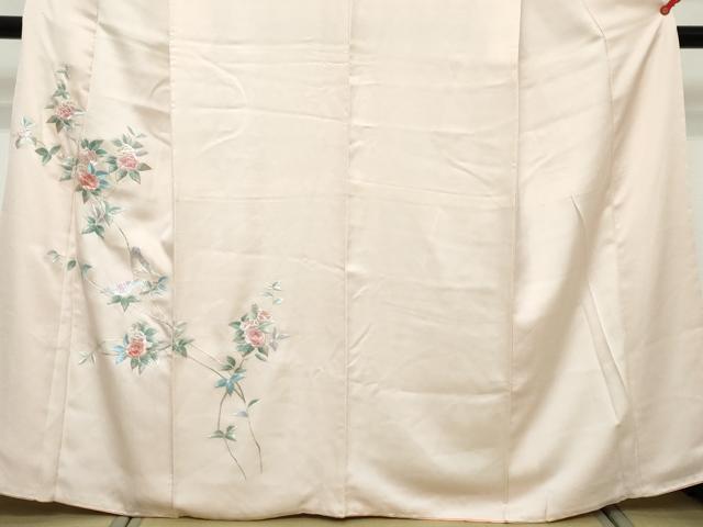 平和屋着物●訪問着 総刺繍 枝花文 正絹 逸品 DABK0711ud
