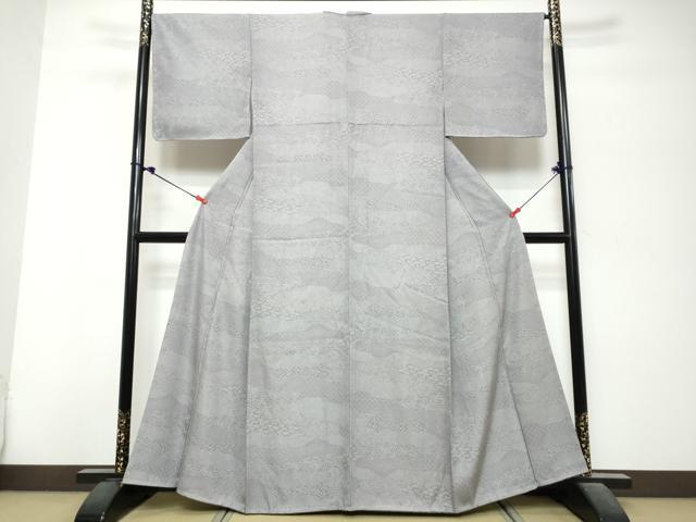 平和屋着物●江戸小紋 寄せ小紋柄 正絹 逸品 未使用 DABK0717ud