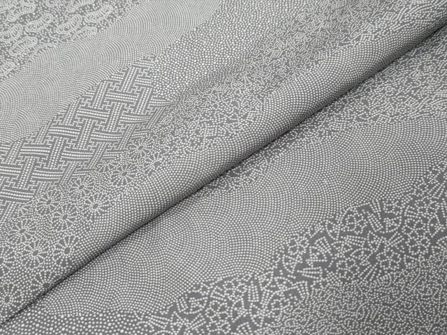 平和屋着物●江戸小紋 寄せ小紋柄 正絹 逸品 未使用 DABK0717ud