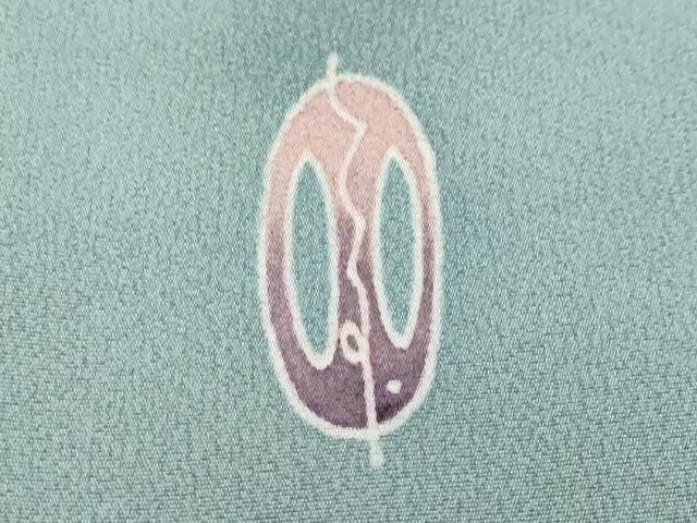 平和屋着物●日本工芸会正会員 友禅作家 塩澤照彦 訪問着 舞花文 三越扱い 反端付き 正絹 逸品 DABK0725ud