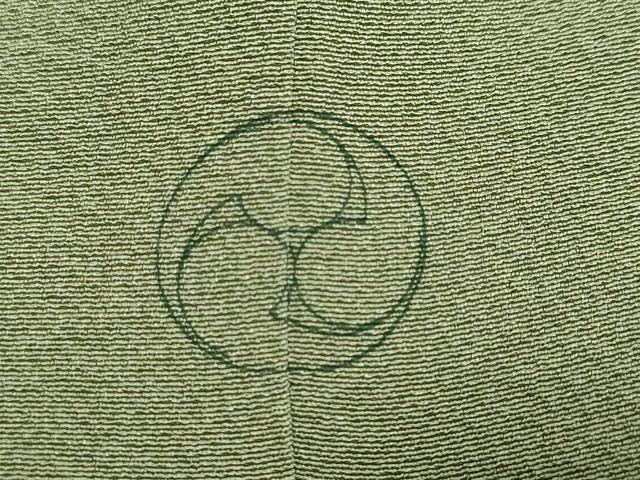 平和屋着物●上質な色無地 柳染色 正絹 逸品 DABK0756ud