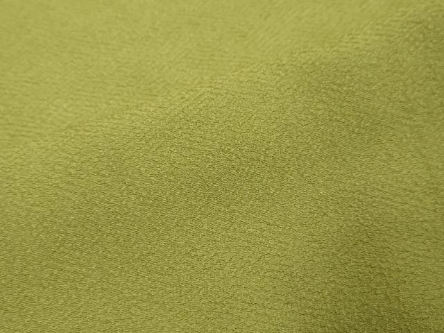平和屋着物●上質な色無地 霞地紋 根岸色 正絹 逸品 DABK0759ud