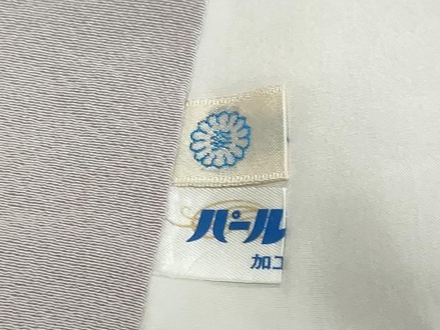 平和屋着物●上質な色無地 牡丹鼠色 正絹 逸品 DABK0761ud