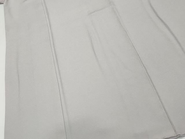 平和屋着物●上質な色無地 牡丹鼠色 正絹 逸品 DABK0761ud