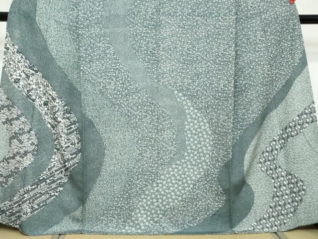 平和屋着物●江戸小紋 訪問着 寄せ小紋柄 正絹 逸品 DABK0770ud