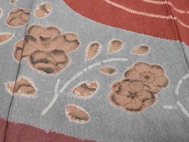 平和屋着物●訪問着 絞り 辻が花 正絹 逸品 未使用 DABK0783ud