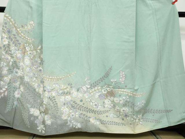 平和屋着物●訪問着 辻が花 暈し染め 金銀彩 正絹 逸品 DABK0789ud