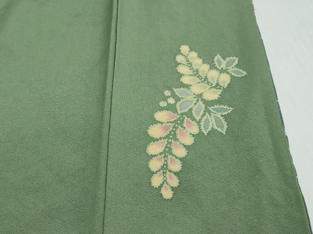 平和屋着物●豪華色留袖 友禅 作家物 辻が花 金彩 反端付き 正絹 逸品 DABK0822ud