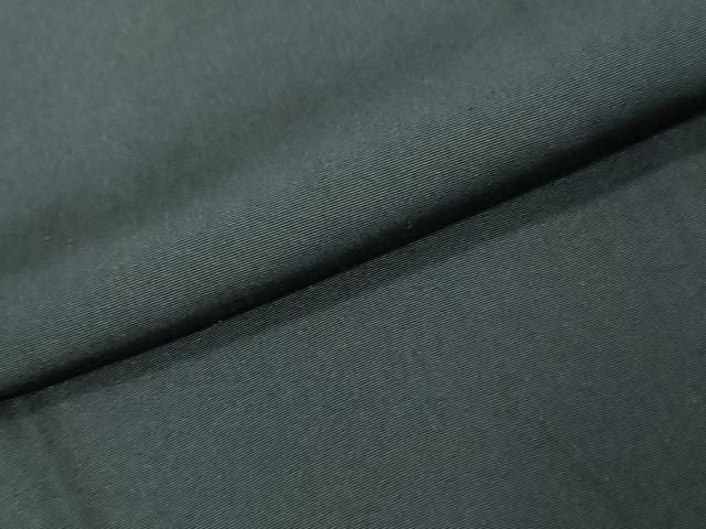 平和屋着物●男性 黒紋付 アンサンブル 長羽織 羽裏:風景松文 キングサイズ 正絹 逸品 DABK0868ud